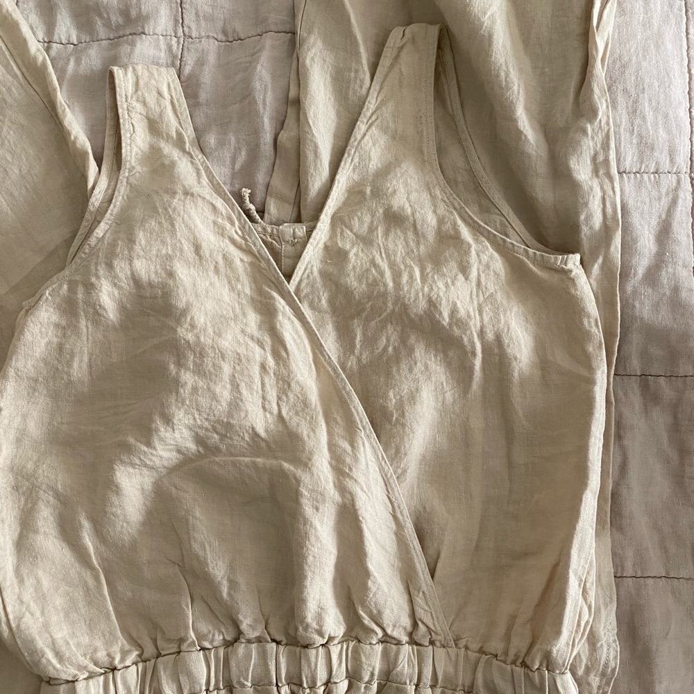 New Cloth & Stone Anthropologie linen jumpsuit